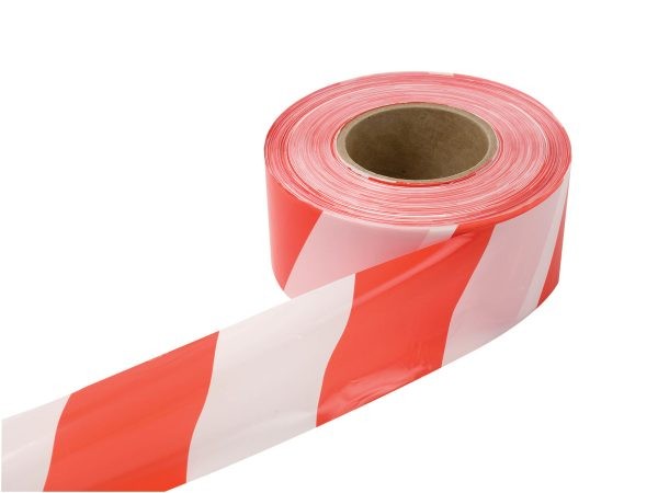 Course Marking Tape (Red & White Barrier Tape)