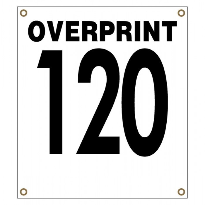 UCI Regulation Road Race Numbers - White With Overprint and Eyelets