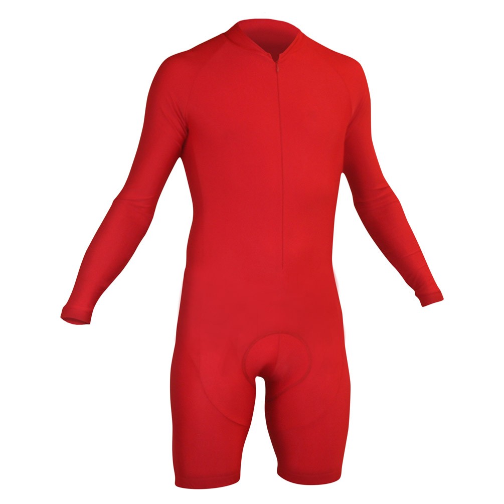 Impsport Mens Long Sleeve Skinsuit Red