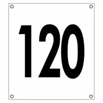 UCI Regulation Road Race Numbers - White With Eyelets